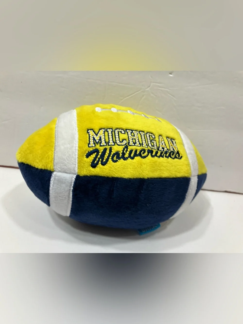 BARK Michigan Wolverines Fetchin' Football Dog Toy